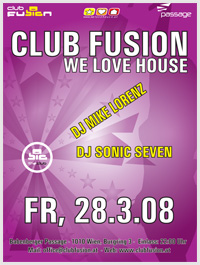 we love house Special Flyer @ Passage 28.03.2008