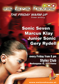 we love house Plakat Stylez Club