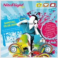 we love house Special Flyer Niteflight 09.08.2008